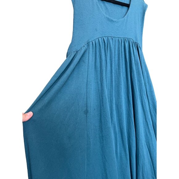 SOLD NEW Free People Madelyn Oversized Dress With Pockets Mediterranean *Flaws* - Picture 6 of 10